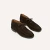 Crosby Moc-Toe Chukka Boot Dark Brown Roughout Suede With Rubber Sole -Drakes Shop DR1AF320917 01300 1