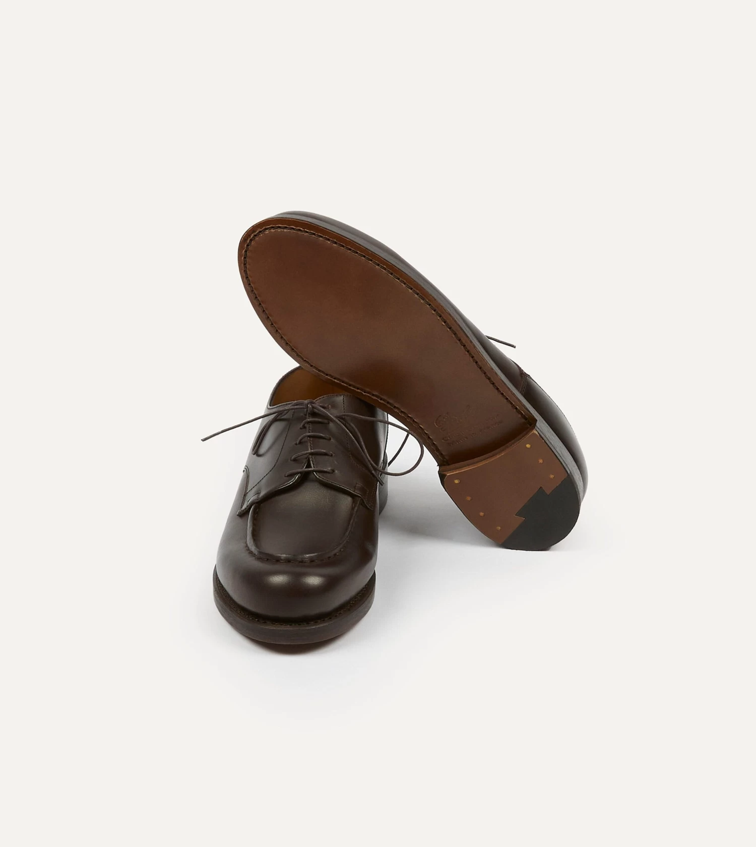 Paraboot Chambord Brown Calf Leather Derby Shoe 4 Paraboot Chambord Brown Calf Leather Derby Shoe - Image 2