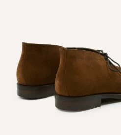 Snuff Suede Murphy Goodyear Welted Chukka Boot -Drakes Shop DR1AF322439 01300 5