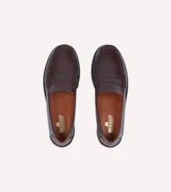 Drake's By Sebago Citysides Dan Cordovan Loafer -Drakes Shop DR1AF323642 01900 4