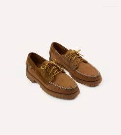 Drake's By Sebago Campsides Askook Patchwork Suede Shoe