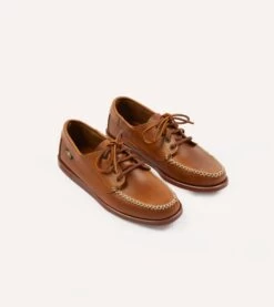 Drake's By Sebago Campsides Askook Waxed Leather Shoe