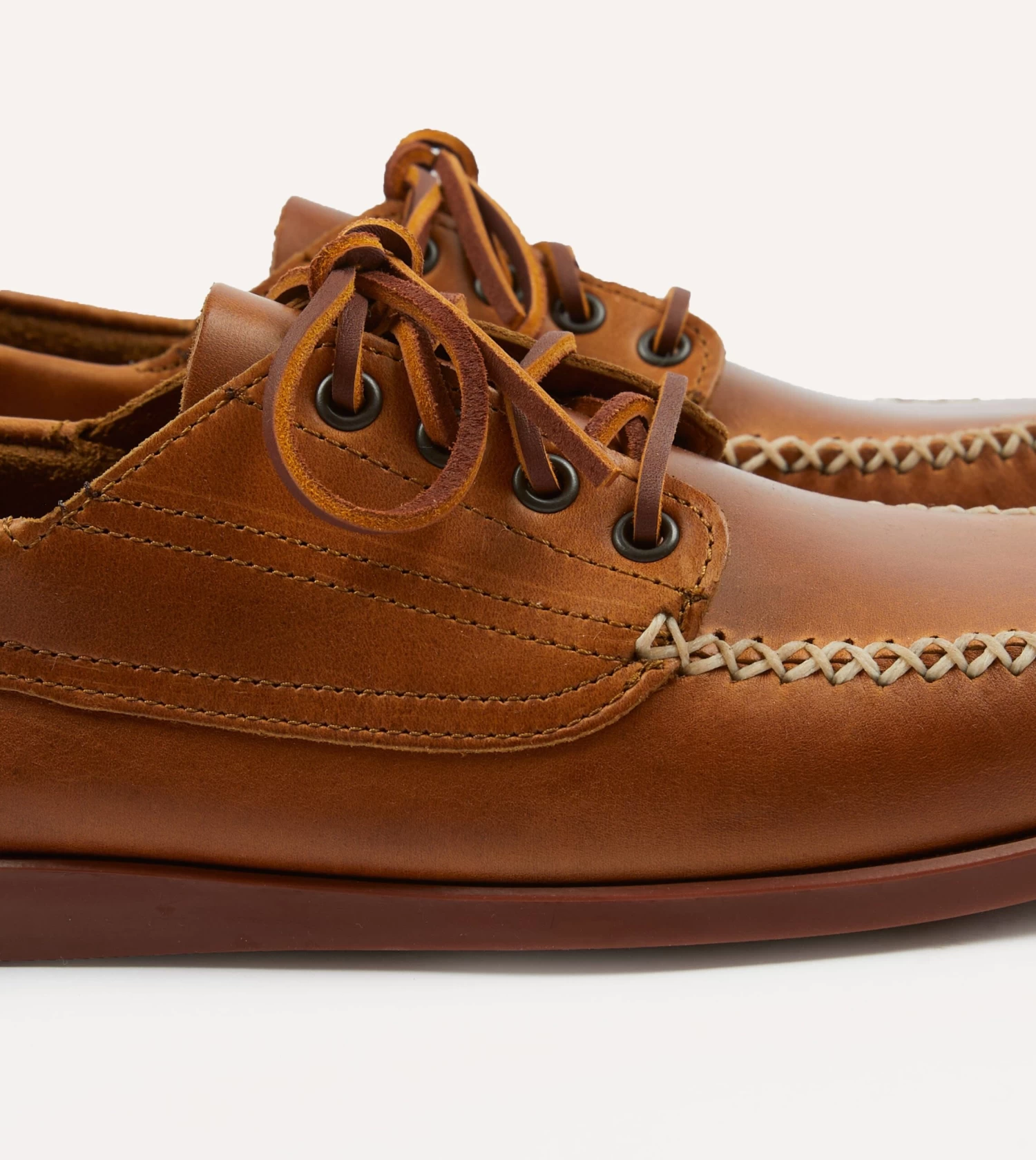 Drake's By Sebago Campsides Askook Waxed Leather Shoe 5 Drake's By Sebago Campsides Askook Waxed Leather Shoe - Image 3