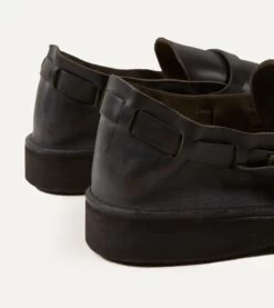 Aurora For Drake's Middle English Black Full Grain Leather Shoe -Drakes Shop DR1AF4 22412 02 100 5