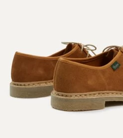 Paraboot Micka Whiskey Suede Derby Shoe -Drakes Shop DR1AF424143 01300 5