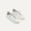 Paraboot Malibu White Deer Leather Boat Shoe