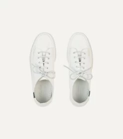 Paraboot Malibu White Deer Leather Boat Shoe -Drakes Shop DR1AF424145 01000 4
