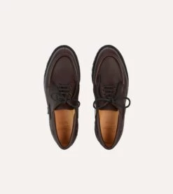 Paraboot Chimey Dark Brown Calf Leather Derby Shoe -Drakes Shop DR1AF424146 01300 4