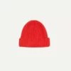 Orange Cashmere Ribbed Knit Cap -Drakes Shop DR1AG1 21577 10 800 1