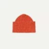Orange Ribbed Merino Donegal Knit Cap -Drakes Shop DR1AG1 21581 04 800 1