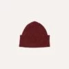 Red Ribbed Merino Donegal Knit Cap -Drakes Shop DR1AG1 21581 10 700 1