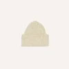 Oatmeal Ribbed Merino Donegal Knit Cap -Drakes Shop DR1AG121581 09500 1