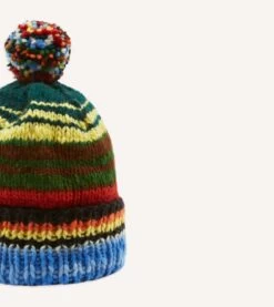 Chamula For Drake's Multi Serape Knit Cap -Drakes Shop DR1AG123647 01102 4