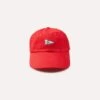Red 'D' Flag Emblem Cotton Twill Baseball Cap 2 Red 'D' Flag Emblem Cotton Twill Baseball Cap -Drakes Shop DR1AG2 22063 02 700 1