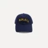 Navy Soleil Cotton Twill Baseball Cap -Drakes Shop DR1AG224069 01 250 1