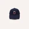 Navy Madras 'D' Appliqué Cotton Twill Baseball Cap