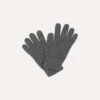 Grey Cashmere Knitted Gloves 1 Grey Cashmere Knitted Gloves -Drakes Shop DR1AH021578 03600 1