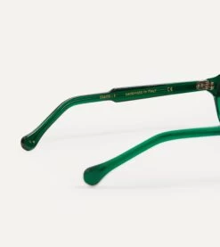 Bottle Green Acetate Blake Sunglasses -Drakes Shop DR1AI019403 05400 3
