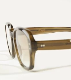 Smoked Green Acetate Menzies Sunglasses -Drakes Shop DR1AI021436 03400 2