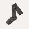 Grey Wool Over-The-Calf Socks 1 Grey Wool Over-The-Calf Socks -Drakes Shop DR1AJ121425 03600 1