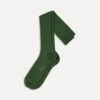 Green Cotton Over-the-Calf Socks -Drakes Shop DR1AJ121435 07400 1