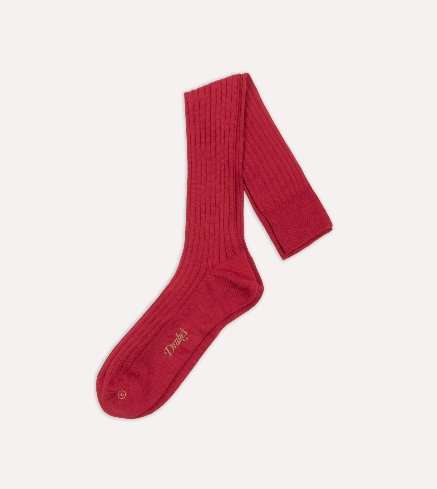 Red Cotton Over-the-Calf Socks 2 Red Cotton Over-the-Calf Socks