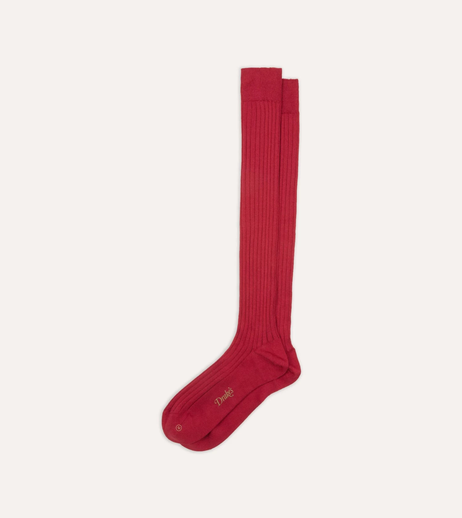 Red Cotton Over-the-Calf Socks 5 Red Cotton Over-the-Calf Socks - Image 4