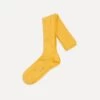 Yellow Cotton Over-the-Calf Socks