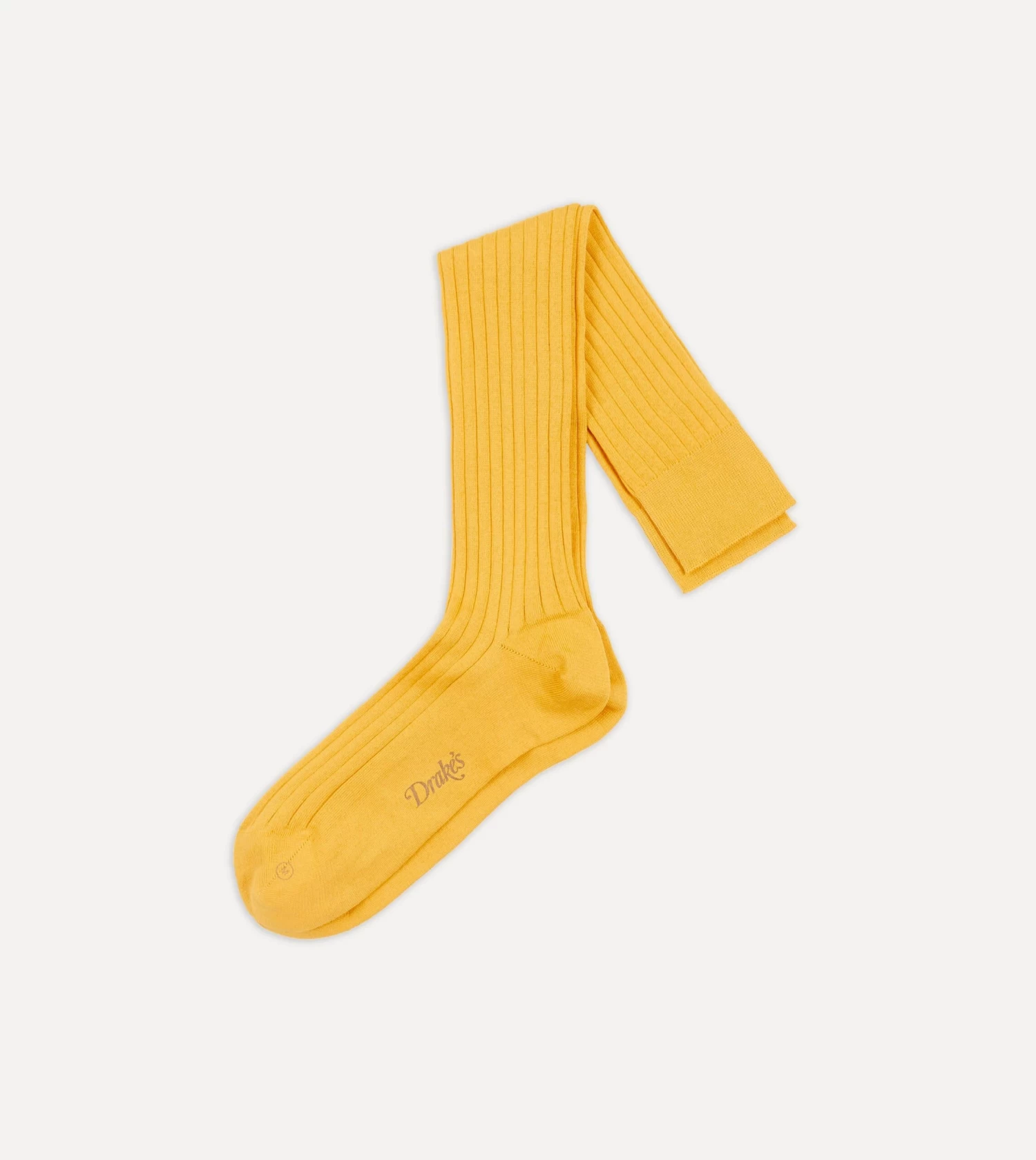 Yellow Cotton Over-the-Calf Socks 3 Yellow Cotton Over-the-Calf Socks