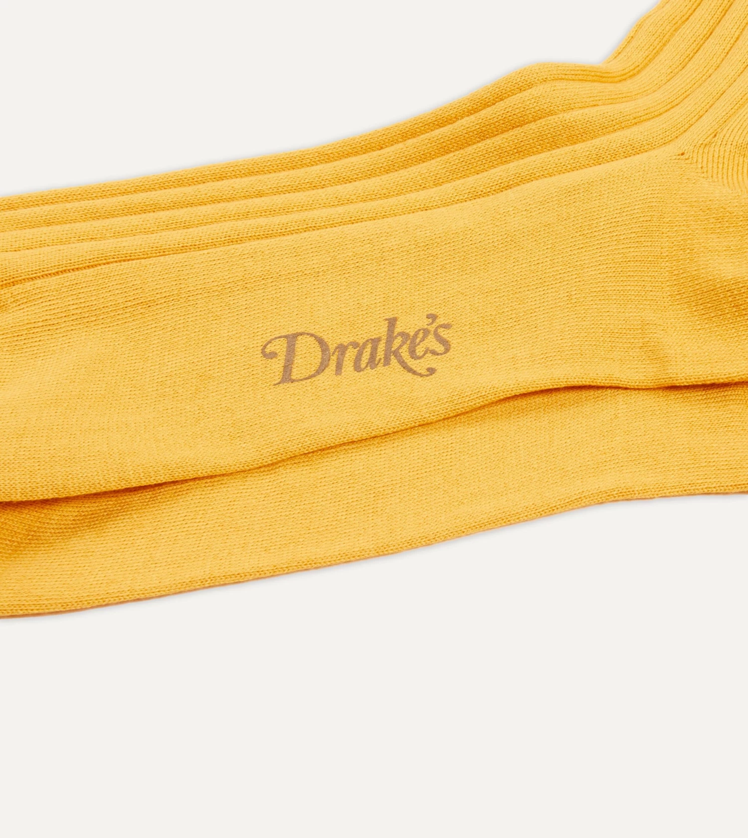 Yellow Cotton Over-the-Calf Socks 4 Yellow Cotton Over-the-Calf Socks - Image 2