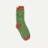 Green Striped Donegal Wool Socks -Drakes Shop DR1AJ2 22229 05 400 1