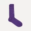 Purple Wool Mid-Calf Socks 1 Purple Wool Mid-Calf Socks -Drakes Shop DR1AJ221426 06 1