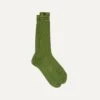 ALD / Drake's Green Dress Sock -Drakes Shop DR1AJ223758 02400 1