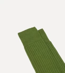 ALD / Drake's Green Dress Sock -Drakes Shop DR1AJ223758 02400 2