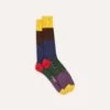 Yellow Multi Cotton Sports Socks -Drakes Shop DR1AJ3 22645 01 660 1