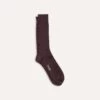 Dark Purple Cotton Sports Socks -Drakes Shop DR1AJ322413 05900 1