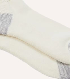 RoToTo Burgundy And Yellow Cotton Crew Socks -Drakes Shop DR1AJ323654 01052 3