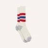 RoToTo Red And Blue Cotton Crew Socks 2 RoToTo Red And Blue Cotton Crew Socks -Drakes Shop DR1AJ323654 02052 1