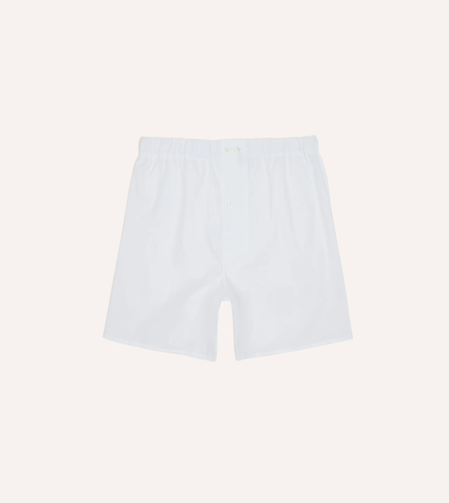White Cotton Poplin Boxer Shorts 3 White Cotton Poplin Boxer Shorts