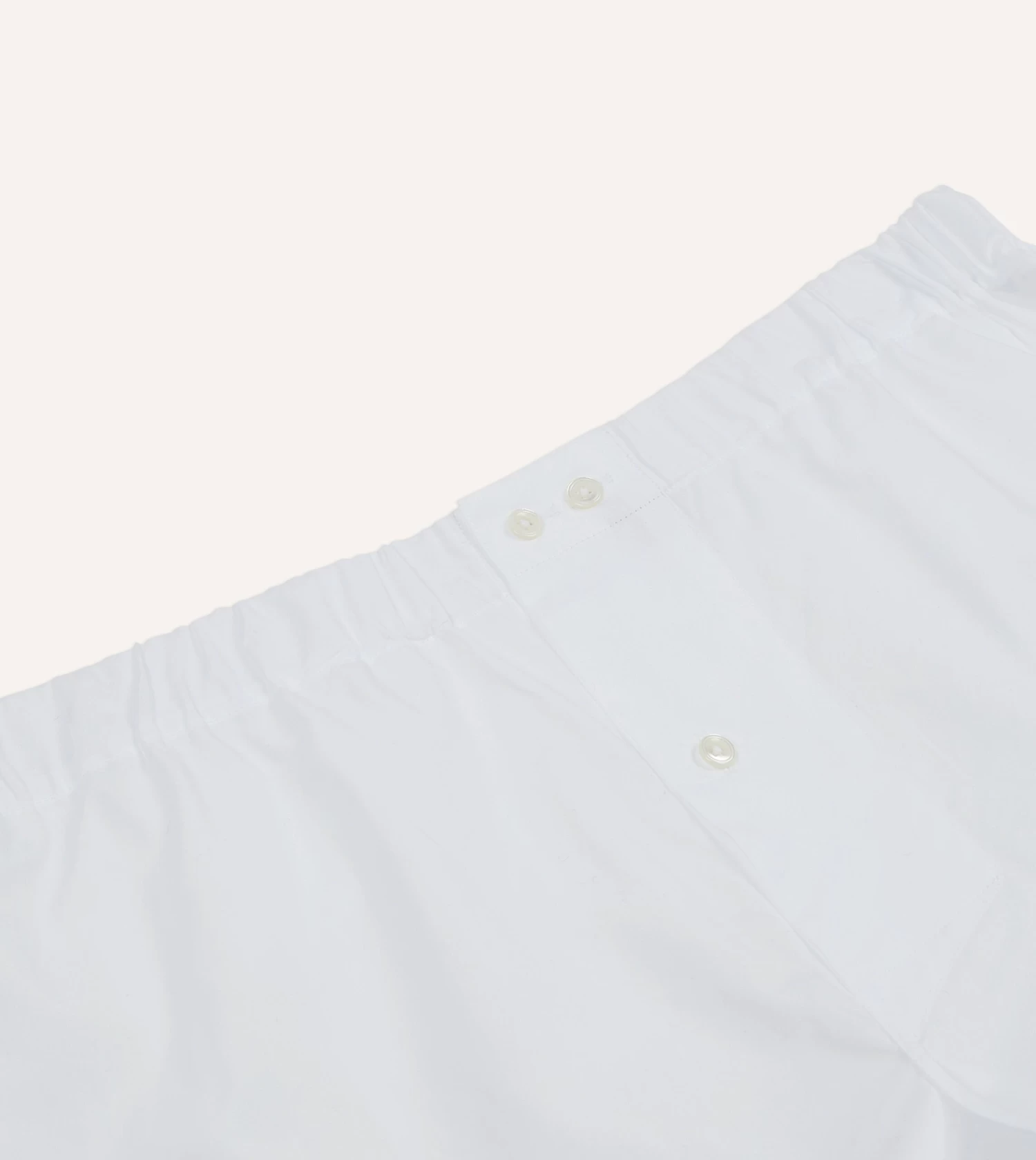 White Cotton Poplin Boxer Shorts 5 White Cotton Poplin Boxer Shorts - Image 3