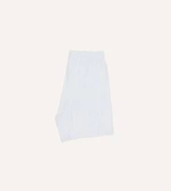 White Cotton Poplin Boxer Shorts 11 White Cotton Poplin Boxer Shorts -Drakes Shop DR1AJ423214 01000 5