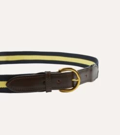 ALD / Drake's Striped Web Belt -Drakes Shop DR1AK123756 01500 4