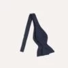 Navy Self-Tie Satin Butterfly Bow Tie -Drakes Shop DR1AO122426 02250 1