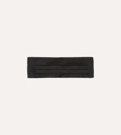 Black Silk Satin Cummerbund