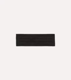 Black Silk Faille Cummerbund