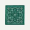 Green Paisley Print Cotton Bandana -Drakes Shop DR1Ad022223 02401 1