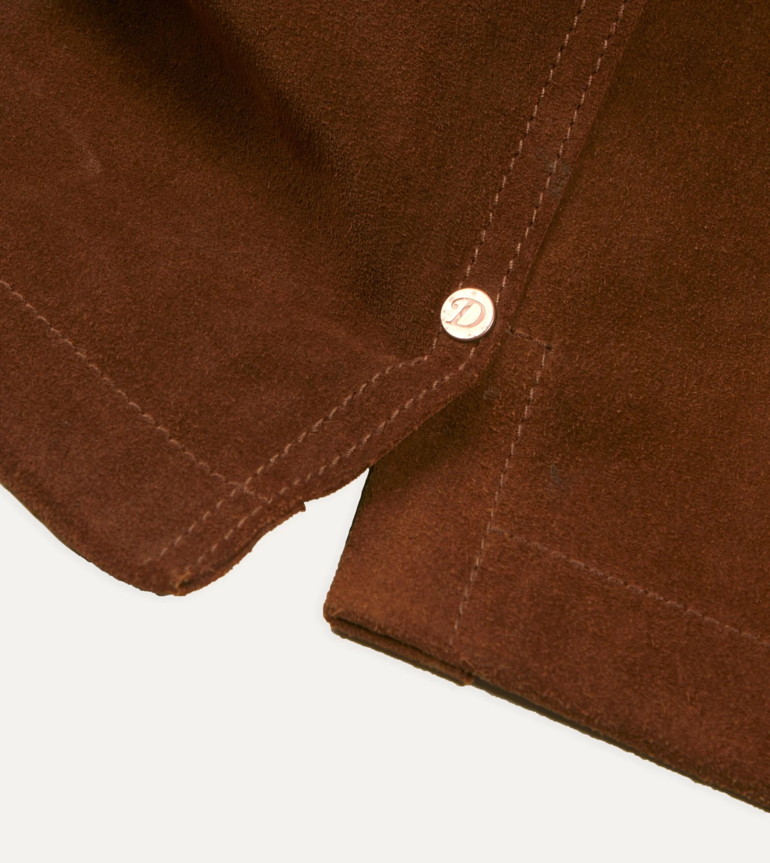 Brown Roughout Suede Overshirt 6 Brown Roughout Suede Overshirt - Image 4