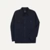 Navy Cotton Field Shirt -Drakes Shop DR2A1A24008 01250 1