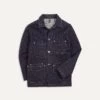 Indigo Rinse Denim Five-Pocket Chore Jacket -Drakes Shop DR2A1B20387 01200 1