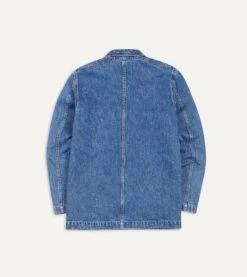 Bleach Wash Selvedge Denim Five-Pocket Chore Jacket -Drakes Shop DR2A1B20387 02200 5